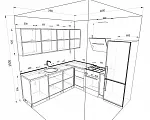 Кухонный гарнитур Александра GKK1029 фото