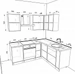 Кухонный гарнитур Арина GKK1016 фото