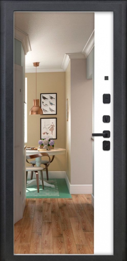 Товар Дверь ДвериПРО Модель 3КЛ-1106 ФЛЗ-23 Веллуто бьянко DPRO228328