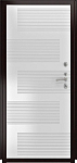 Дверь ДвериПРО L-Термо серебро ФЛ-185 (10мм, ПВХ ясень белый) DPRO220748 фото