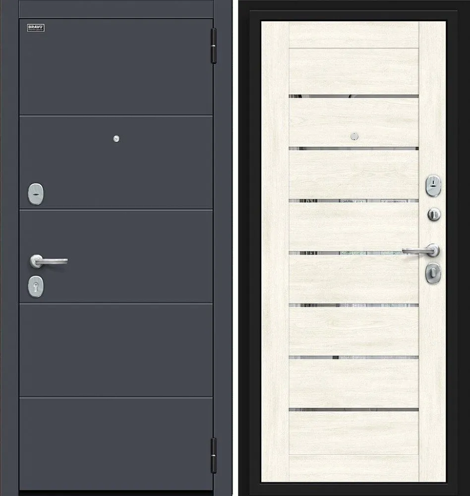 Фото Дверь Браво Прайд Kale Graphite Pro/Nordic Oak DIS006765