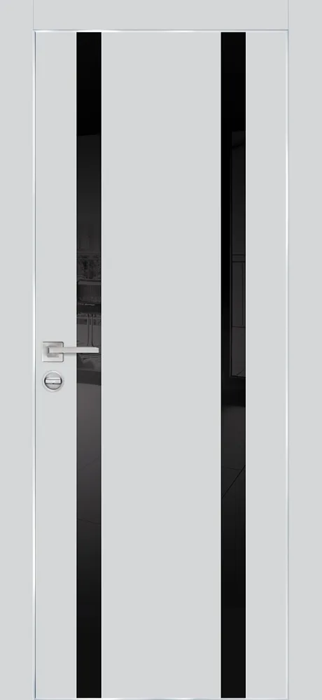 Межкомнатная дверь PX-9  AL кромка с 4-х ст. Сапфир матовый