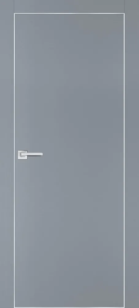 Фото Межкомнатная дверь ПХ-1 AL кромка с 4-х ст. Серый матовый