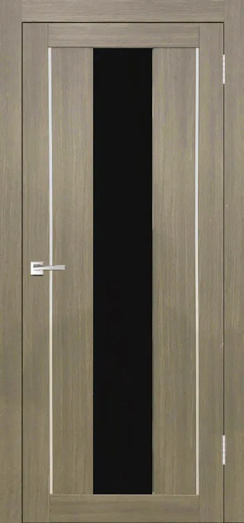 Фото Межкомнатная дверь Легенда Y-2 Тон Неаполь Остекление Лакобель черное